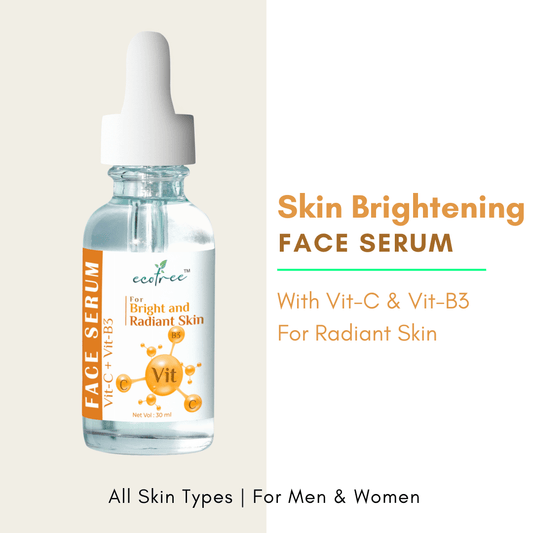 face serum bottle , with vitamin c and b3