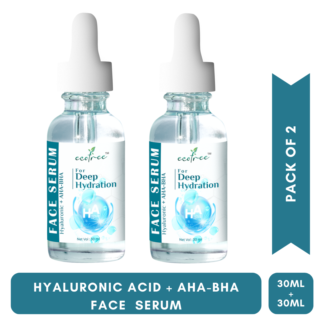 Hyaluronic Acid Face Serum Combo - For Deep Hydration & Improve Texture