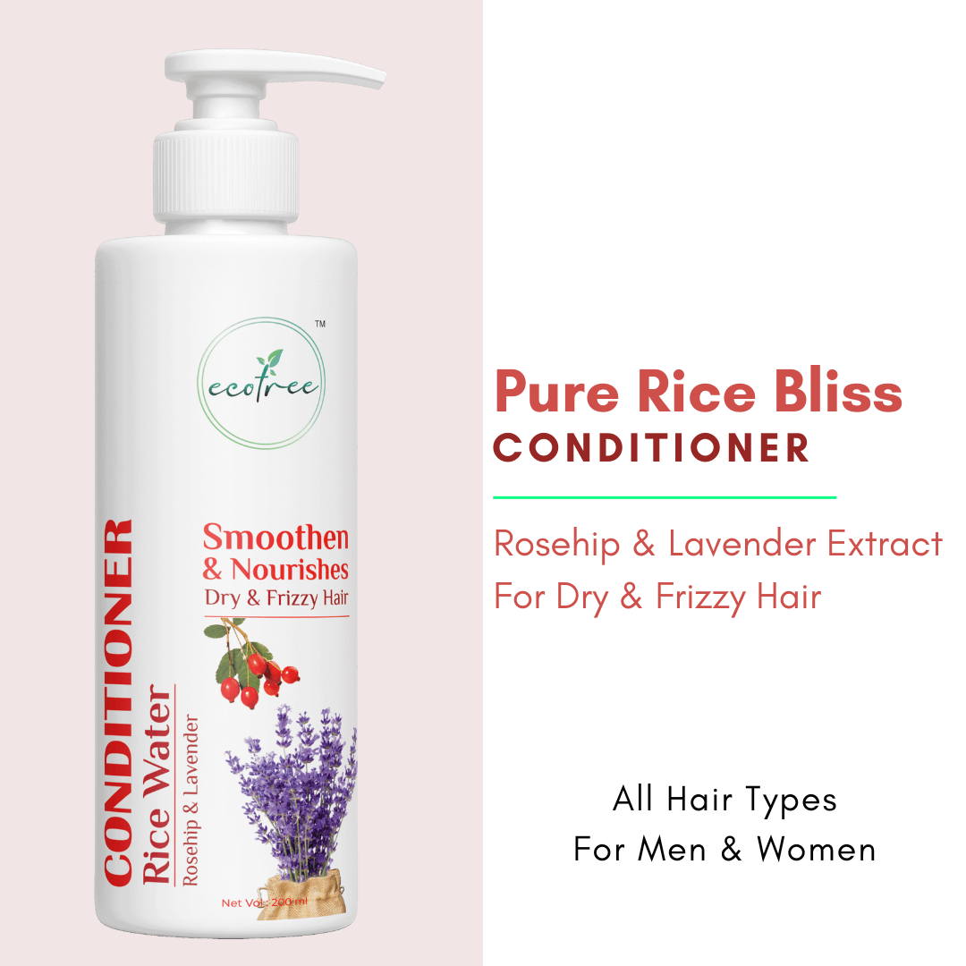 bottle of rice water conditioner