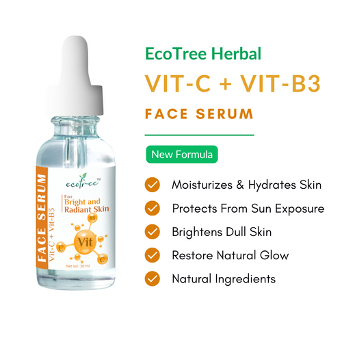 Key benefits of Vitamin-C + Niacinamide (Vit-B3) Face Serum