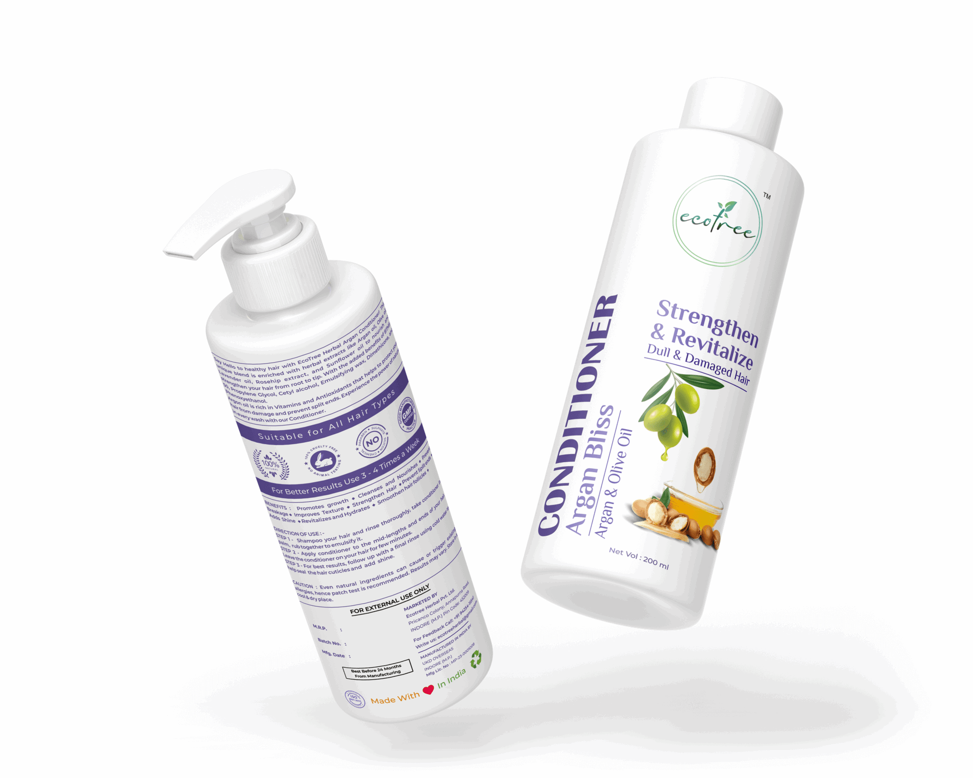 Herbal Argan Bliss Hair Conditioner - With Rosehip, Lavendar & Olive Oil 