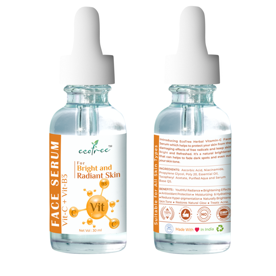 Vitamin-C + Niacinamide (Vit-B3) Face Serum for all skin types