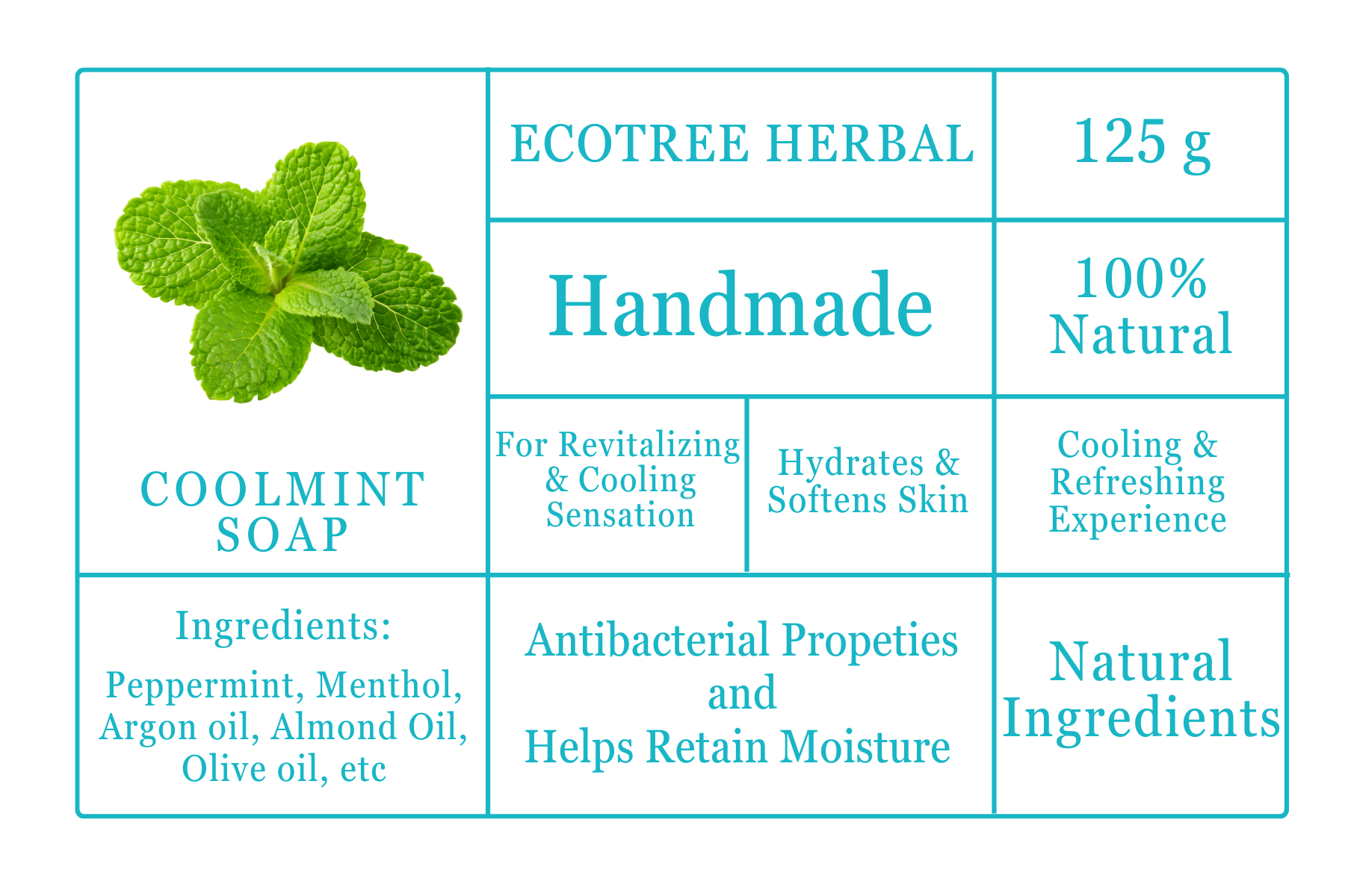 features of ecotree herbal soap 